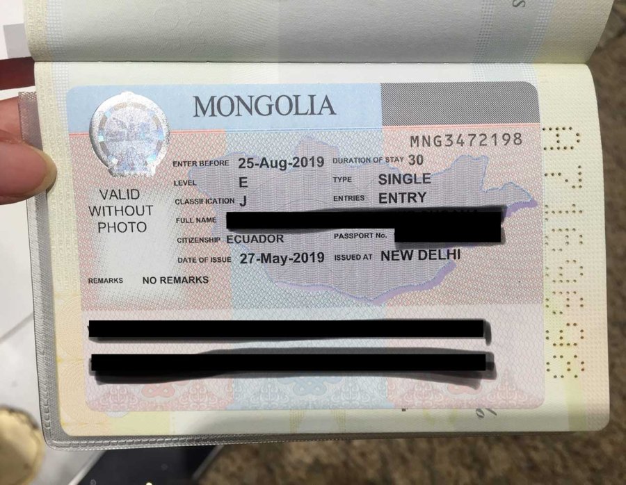 ¿Cómo obtener una visa de turista para Mongolia desde la India?