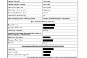 Visa de turista para Azerbaiyán?